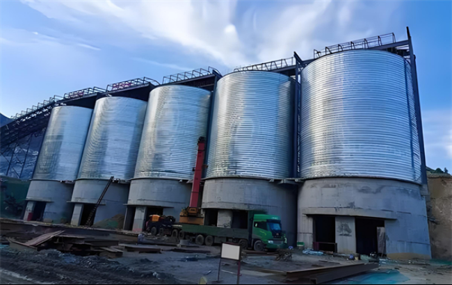 文山螺旋卷板仓施工现场